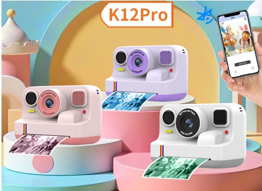 Фотоапарат-принтер C 78566 додаток JoyPrinter основна/фронтальна камери фото відео спалахzoom 16x фільтри чорно-білий друк
