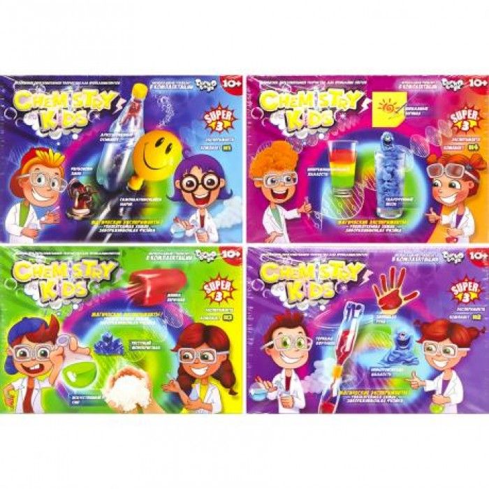 'Набор для проведения опытов ''CHEMISTRY KIDS'' CHK-01,02,03,04 (4 вида) ''ДАНКО ТОЙС'''