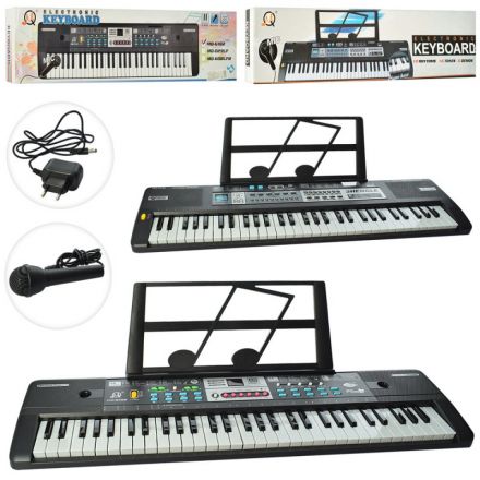 Синтезатор MQ6180-82 61 клавіша, мікрофон, запис, демо, 16 тонів, 2 види, від мереж