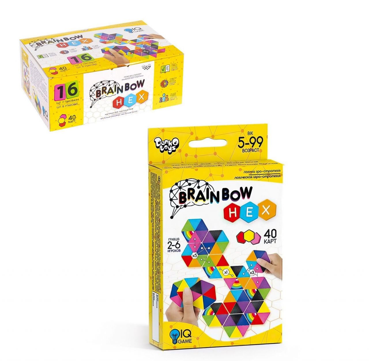 'Настольная развлекательная игра ''Brainbow HEX'' G-BRH-01-01 (32) ''Danko Toys'''