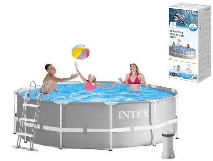 Intex Басейн каркасний 26716 NP (1) сходи, насос-фільтр