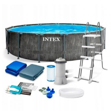 Intex Басейн каркасний 26744 NP (1) сходи, насос-фільтр