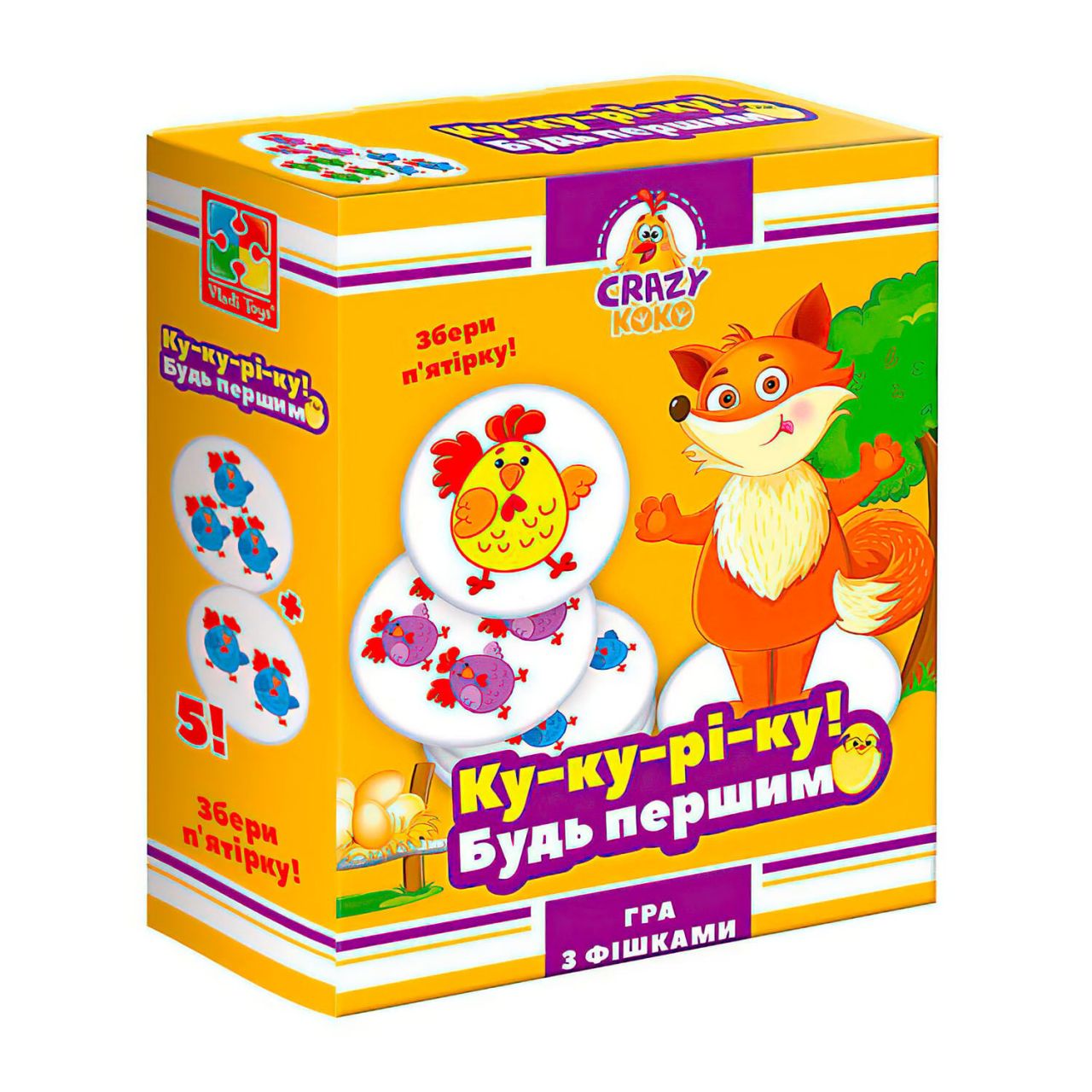 Гра настільна розважальна Crazy Koko "Ку-ку-рі-ку" VT8025-08