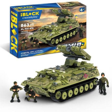 Конструктор IBLOCK арт. PL-921-476 (6шт) Армія, ЗРК 