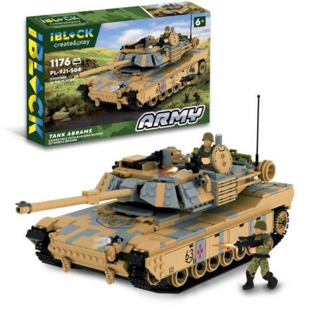 Конструктор IBLOCK арт. PL-921-504 (6шт) Армія, M1 Abrams, 1176дет