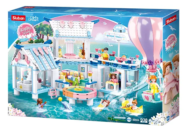 Конструктор SLUBAN M38-B0929 "Happy Diary": Аквапарк, 938 дет
