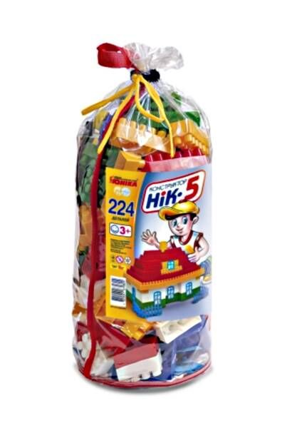 Конструктор "НІК-5" 224 дет., у пак. 52*25*21см, ТМ Юніка, 0927