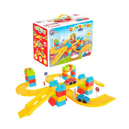 Конструктор трек 100 деталей, у кор. 37*27,5*19,3см, ТМ Технок 8324