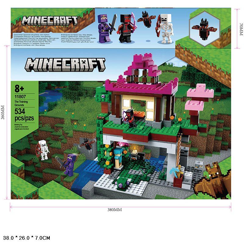 Конструктор арт. 11807 (12шт/2) Minecraft 534дет