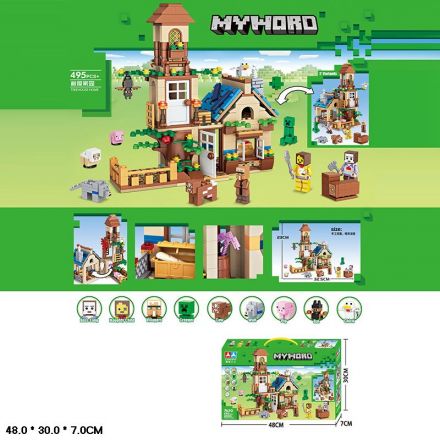 Конструктор арт. 7650 (30шт) My world 495дет