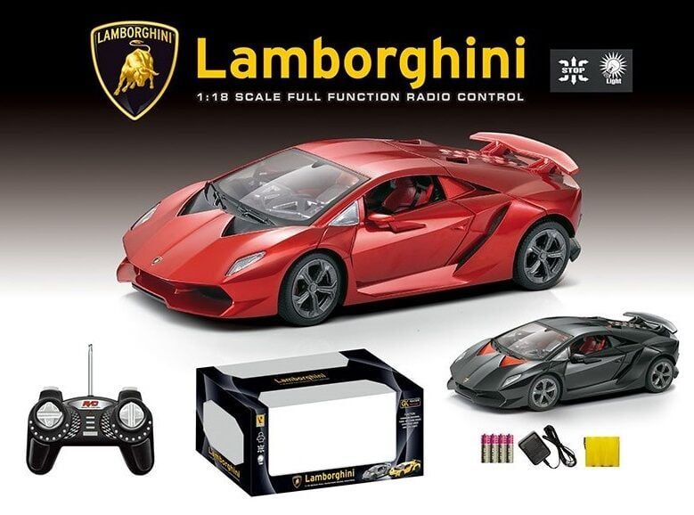 Машина на радіокеруванні 866-1822 B (24/2) "Lamborghini", 2 кольори, світло, акумулятор 4,8V, 2.4 Ghz-А, батарейки