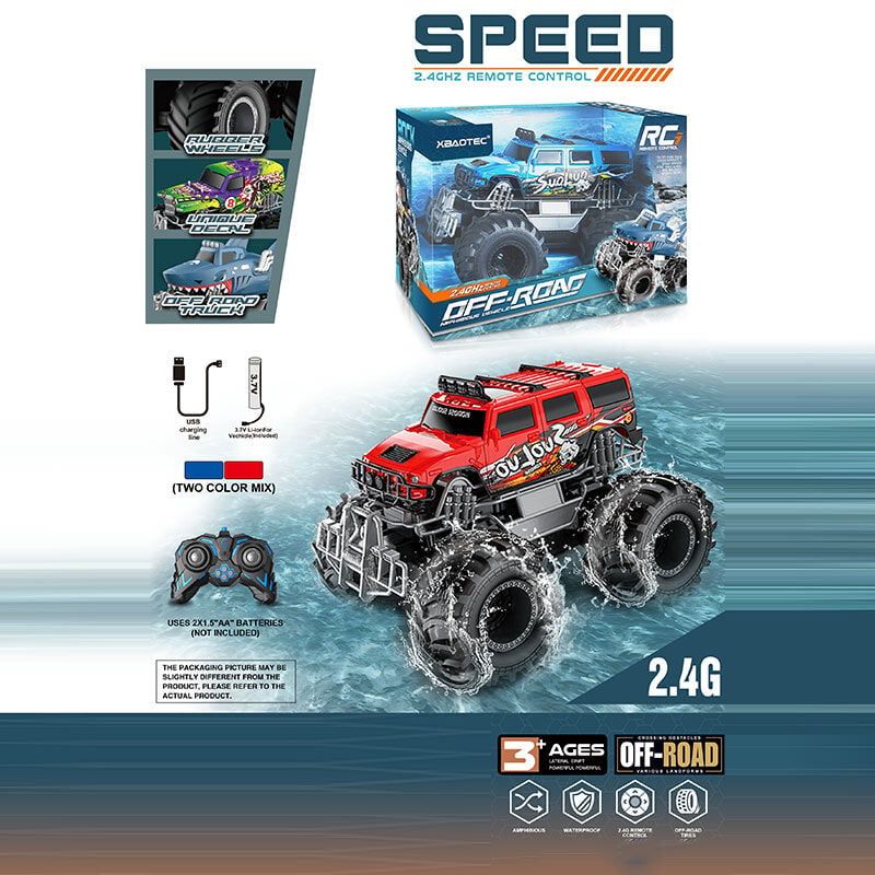 Джип на радіокеруванні XB 1252 (24) 2 види, акум. 3.7V, USB кабель, пульт 2.4 GHz, масштаб 1:16, гумові колеса, водонепроникна