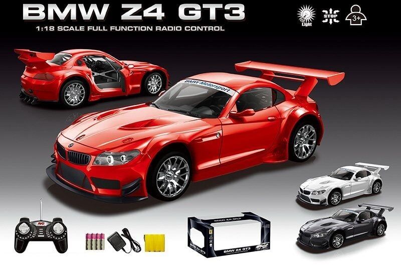 Машина на радіокеруванні 866-1812 B Штрих = 84628 (24/2) "BMW Z4 GT3", 3 кольори, світло, акумулятор 4,8V