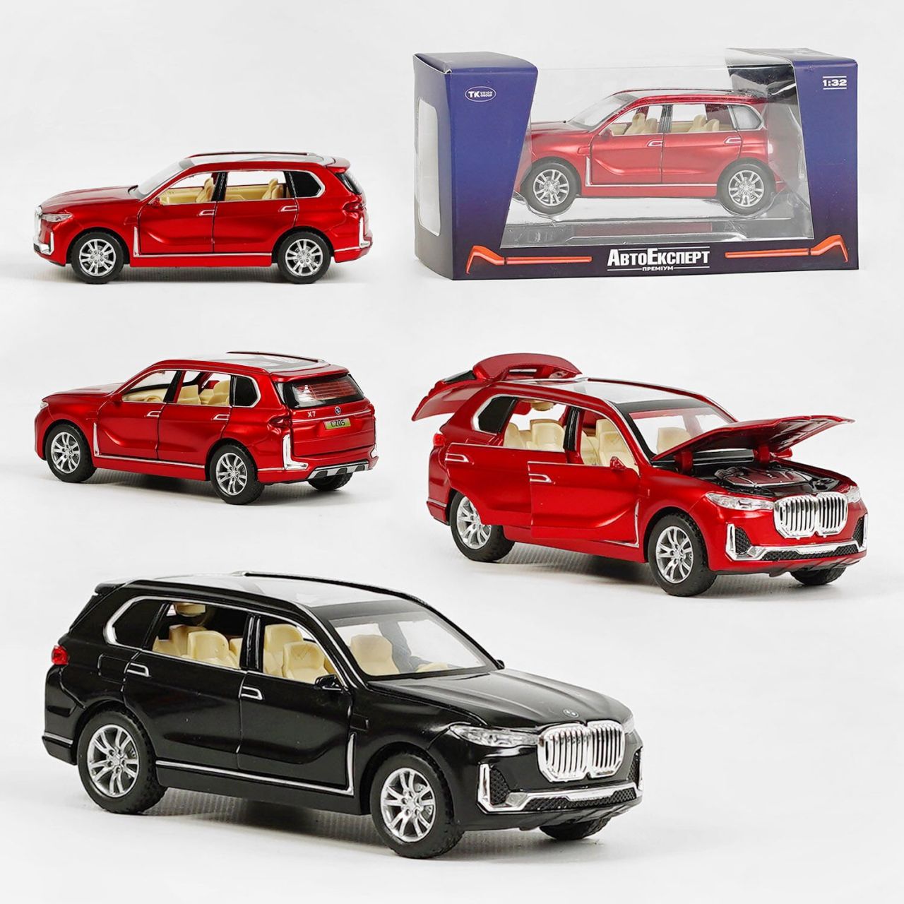 Машинка GT- 01120 (72) 2 види, "АвтоЕксперт", металопластик, масштаб 1:32, звук, світло, інерція, рухомі елементи