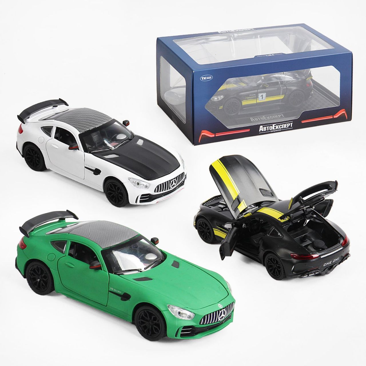 Машина GT-0157 (24/2) "Авто Експерт Преміум", 3 кольори, металопластик, 1:24, звук, парогенератор, світло, інерція