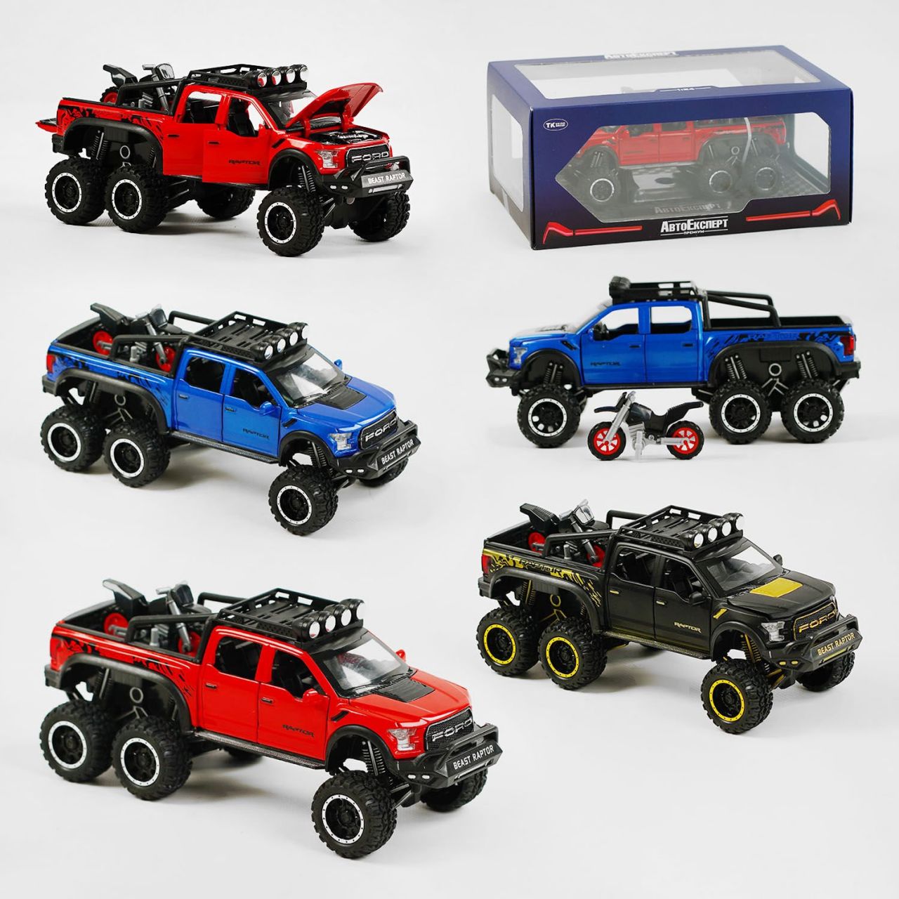 Машинка GT - 02291 (24/2) "Авто Експерт", 3 кольори, металопластик, 1:24, звук, світло, інерція, рухомі елементи