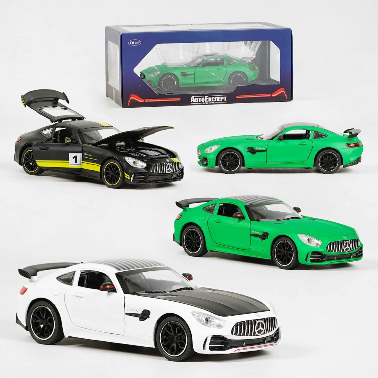 Машинка GT- 06309 (24/2) 3 види, "АвтоЕксперт", металопластик, 1:24, звук, світло, інерція, рухомі елементи