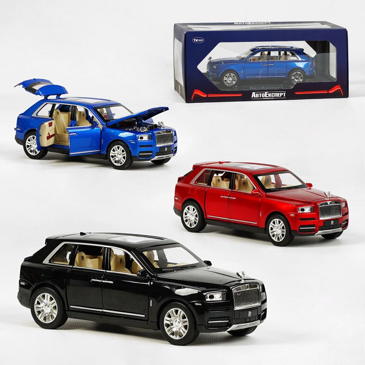 Машинка GT- 09177 (24/2) 3 види, "АвтоЕксперт", металопластик, 1:24, звук, світло, інерція, рухомі елементи