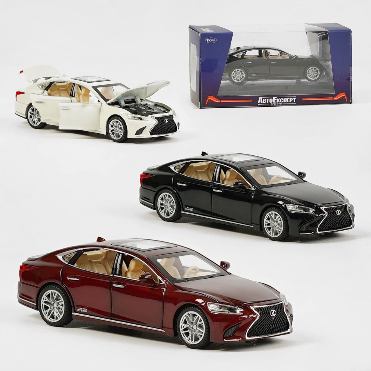 Машинка GT - 11709 (72/2) "Авто Експерт", 3 кольори, металопластик, масштаб 1:32, звук, світло, інерція