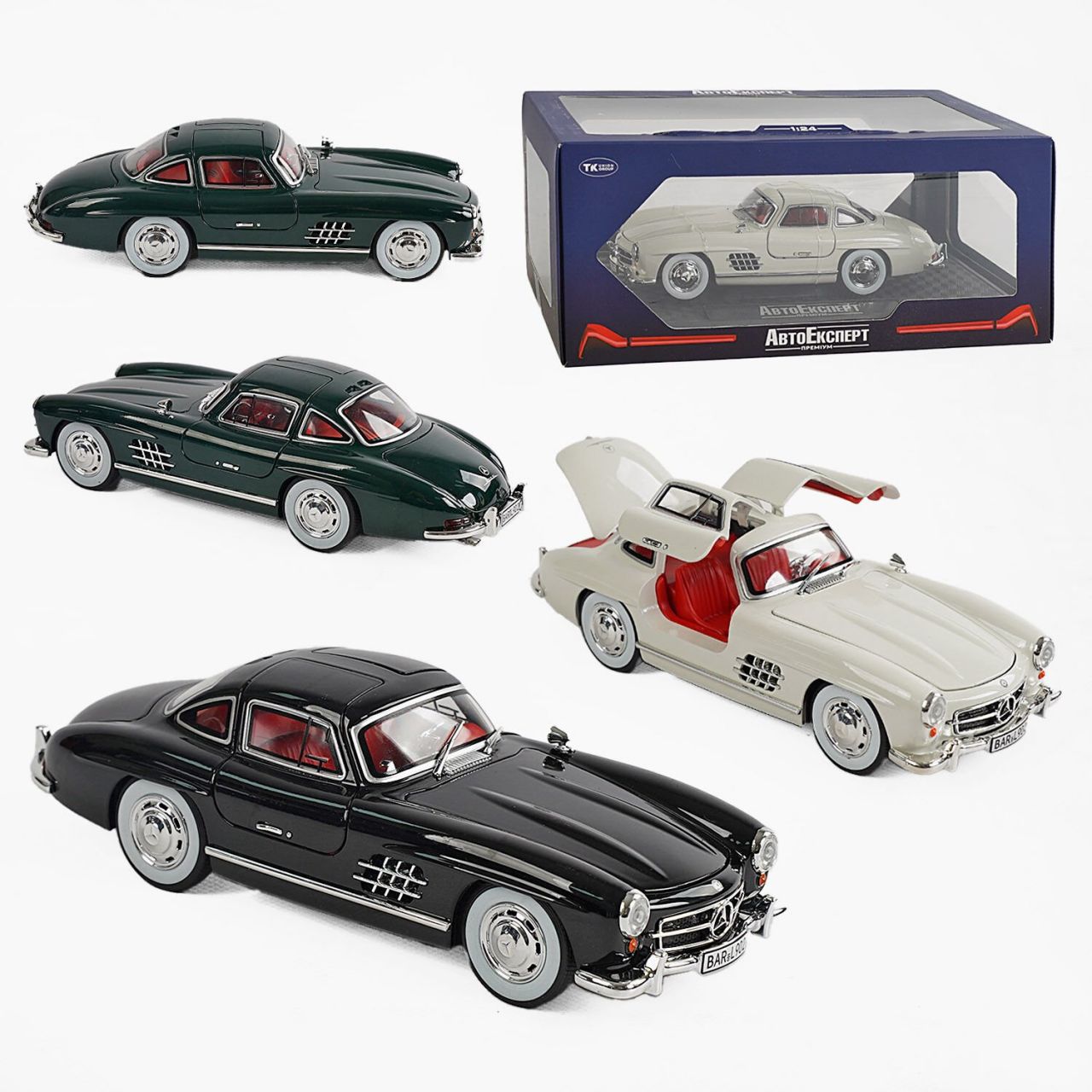 Машинка GT - 18042 (24) "Авто Експерт", 3 кольори, металопластик, 1:24, звук, світло, інерція, відчиняються двері, багажник