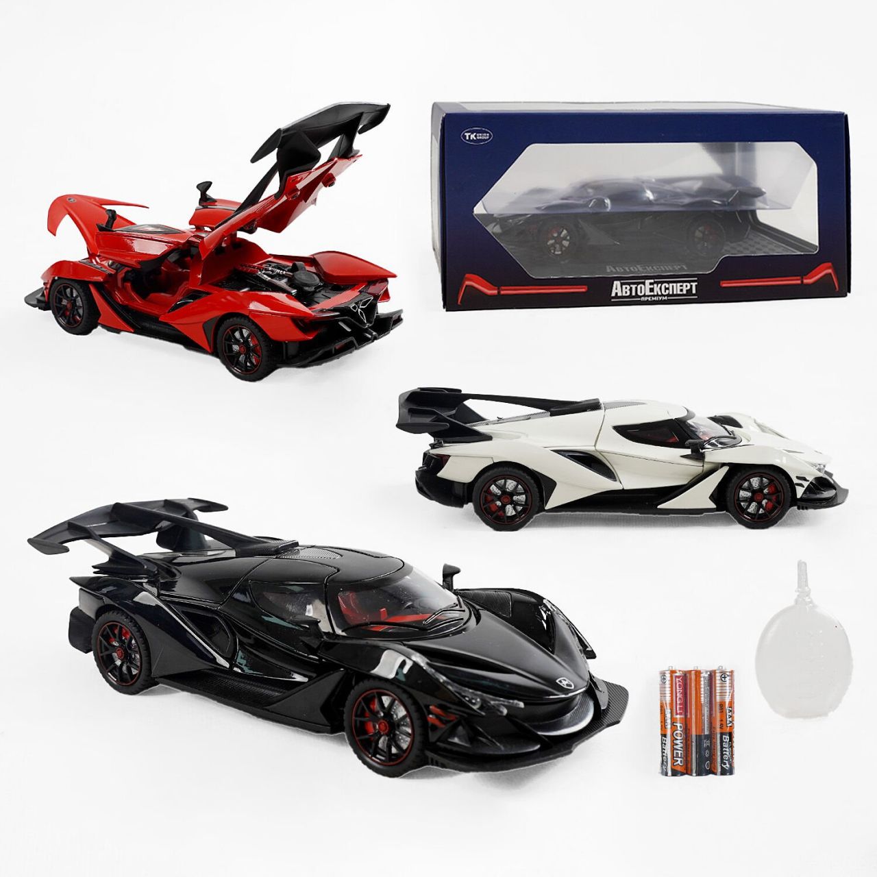 Машинка GT - 20833 "Авто Експерт", 3 види, металопластик, 1:24, звук, парогенерація, піпетка, світло, інерція, відкриваються двері
