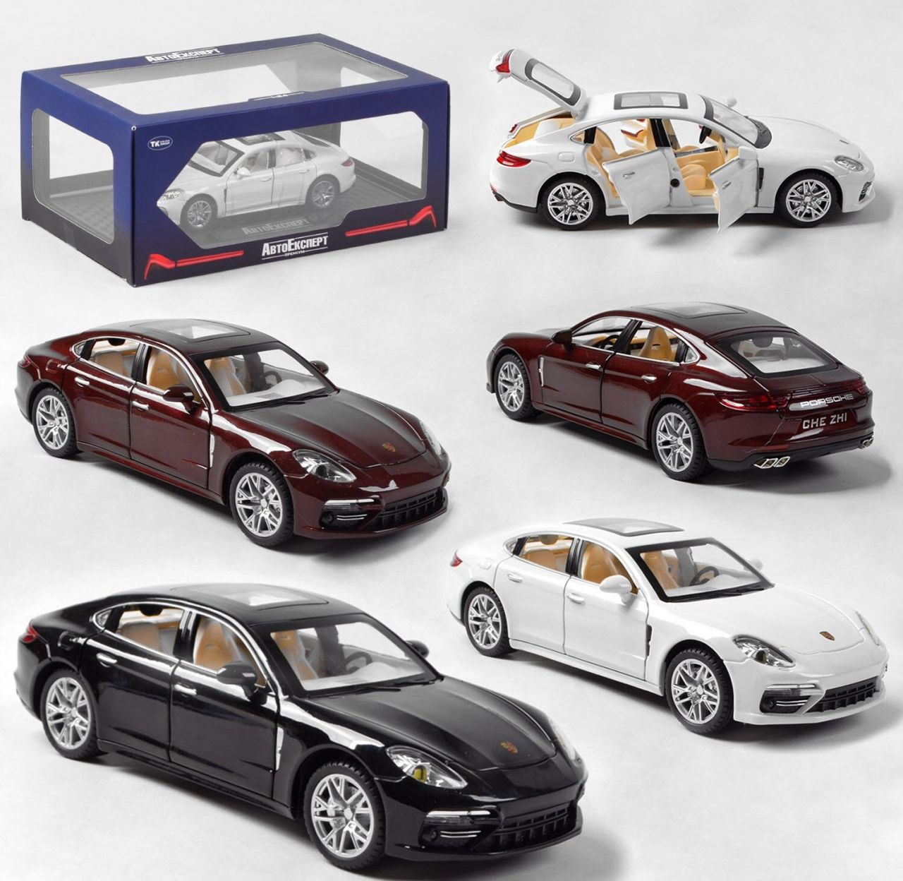 Машина GT - 3136 (24/2) "Авто Експерт Преміум" 3 кольори, металопластик, 1:24, інерція, світло, звук, відчиняються на верх дверей, багажник, капот