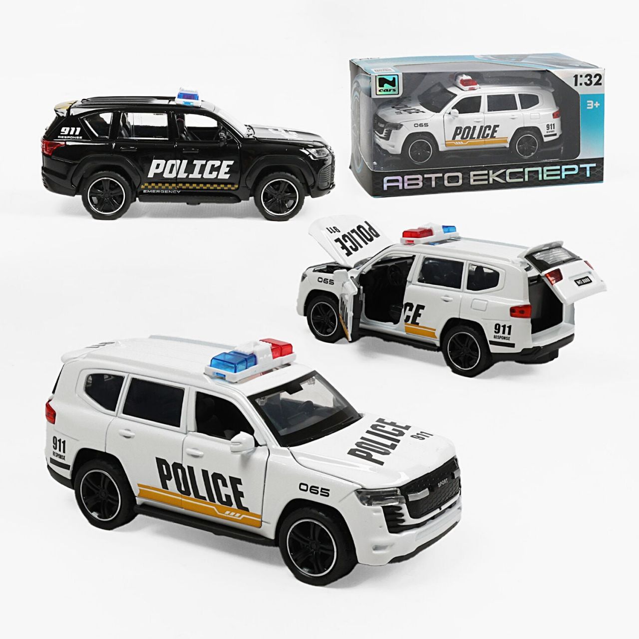 Машинка MG-94077 (96/2) 2 види, "Авто Експерт", металопластик, 1:32, світло, звук, інерція, відчиняються двері, капот, багажник