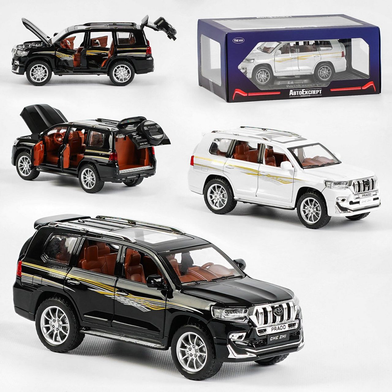 Машина металопластик GT - 4789 (24/2) "Авто Експерт Преміум", 2 кольори, 1:24, звук, світло, інерція, відчиняються двері, багажник, капот