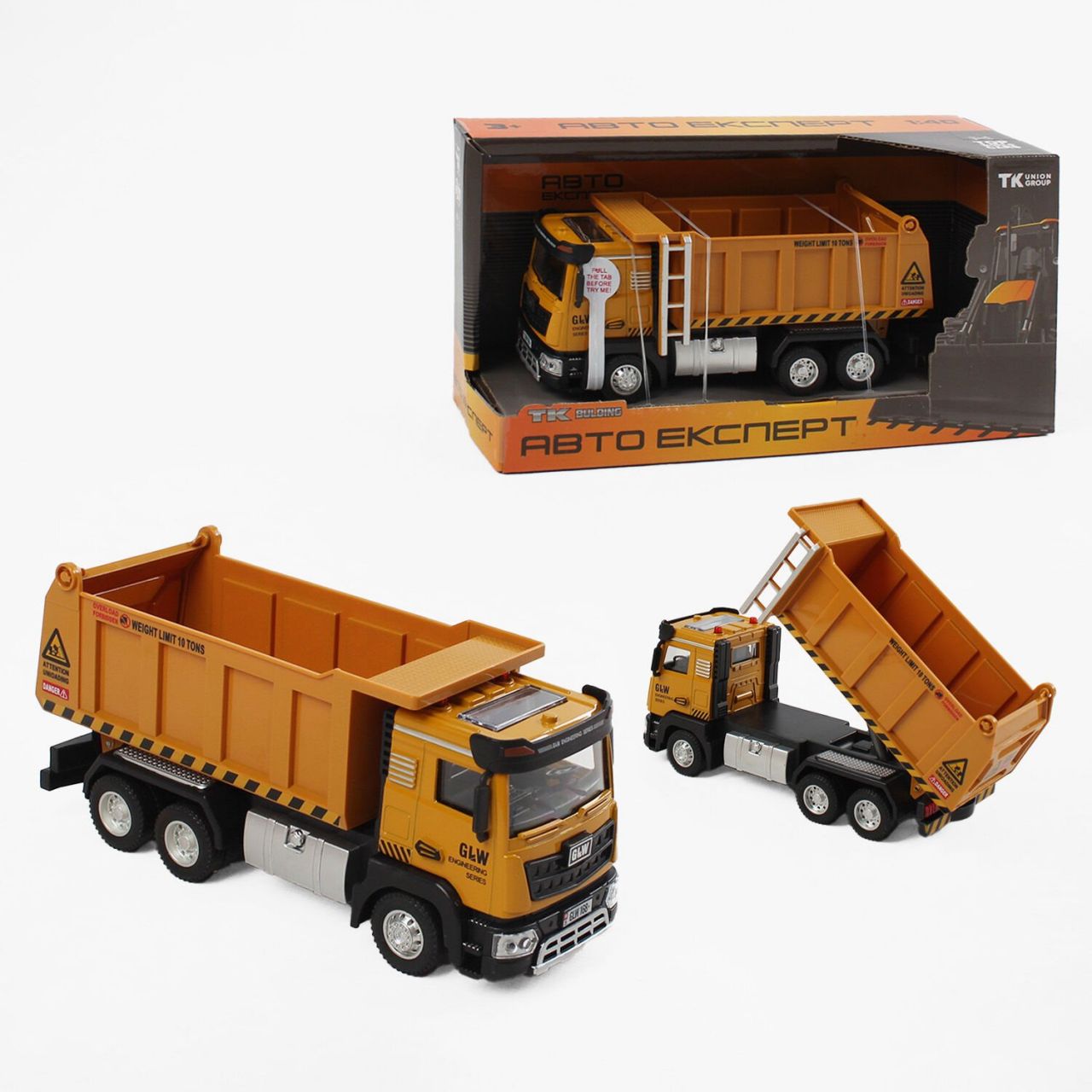 Спецтехніка TK-40693 (36) "Авто Експерт", металопластик, 1:40, звук, світло, інерція, рухомі елементи