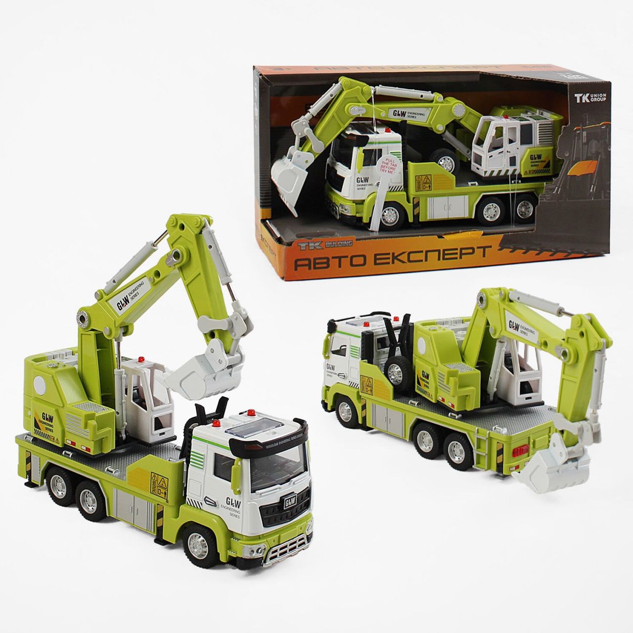Спецтехніка TK-42800 (36) "Авто Експерт", металопластик, 1:40, звук, світло, інерція, рухомі елементи