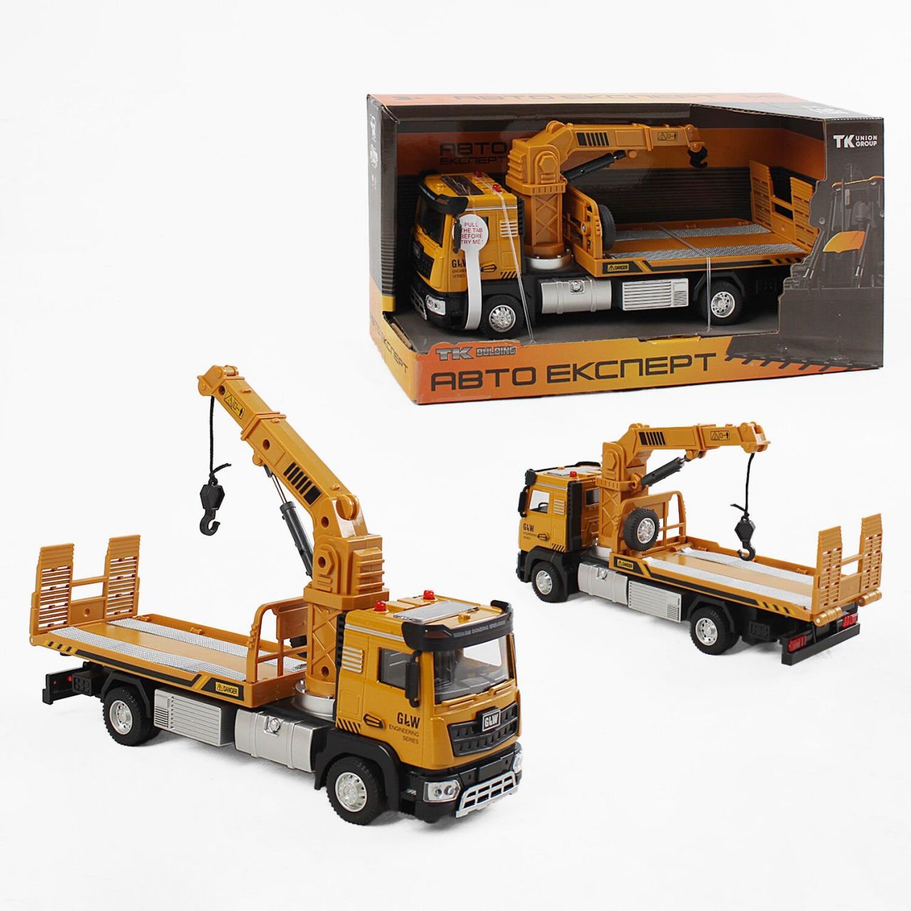Спецтехніка TK-61255 (36) "Авто Експерт", металопластик, 1:40, звук, світло, інерція, рухомі елементи