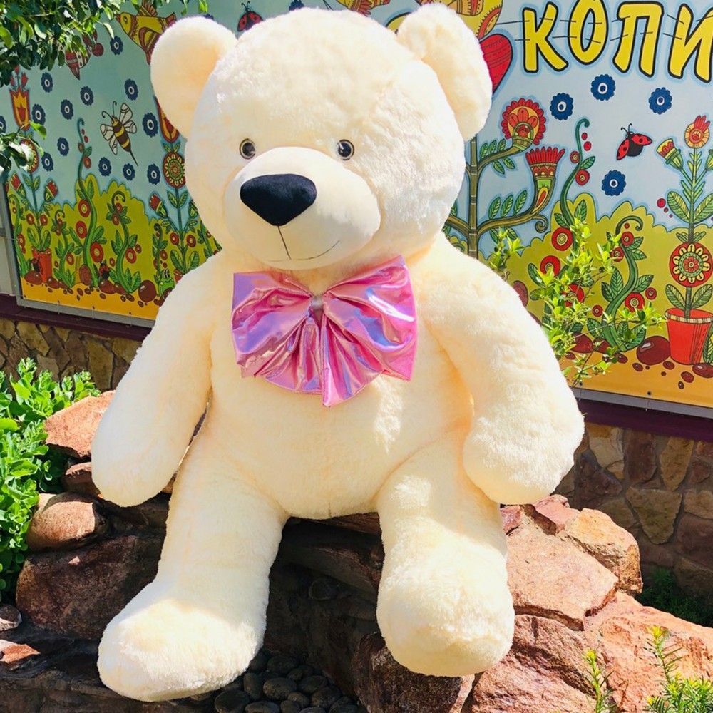 Іграшка м'яка Ведмідь 027, 150см, рожевий, ТМ Копиця, Україна 00026-3 беж