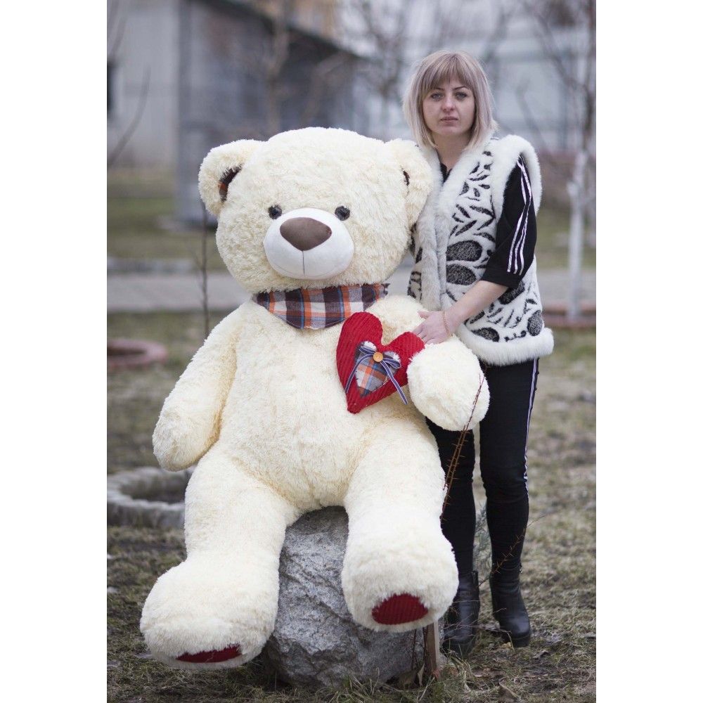 Ведмідь Тоша 3/1 молочний, 150см, ТМ Копіця, Україна 00020