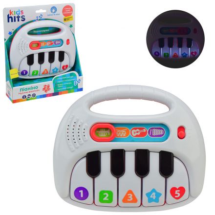 Орган Kids Hits арт. KH15/001(24шт)батар., укр. мова, форми, кольори, цифри, 4 учбових режима