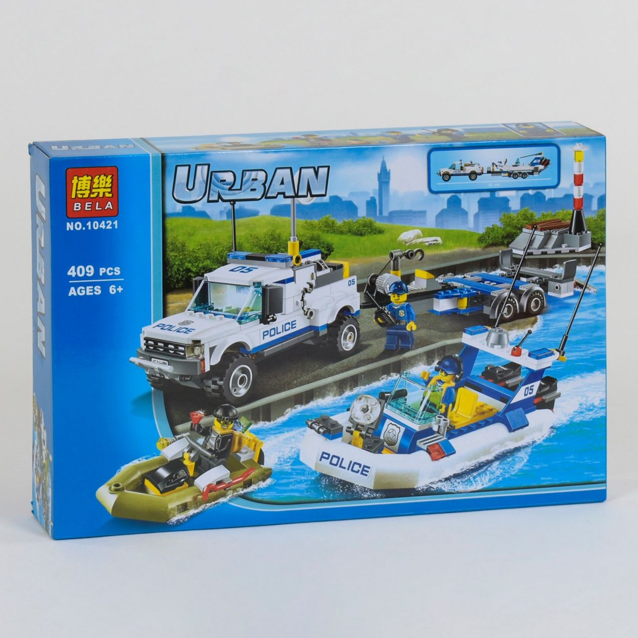 Конструктор 10421 Bela Urban (24) "Поліцейський патруль" 409 деталей