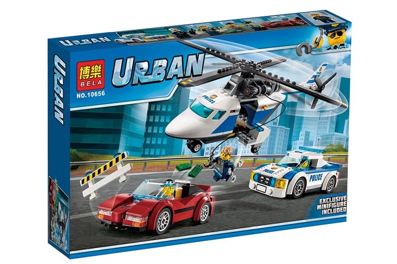 Конструктор Bela Urban 10656 (24) "Погоня за злочинцем" 318 деталей