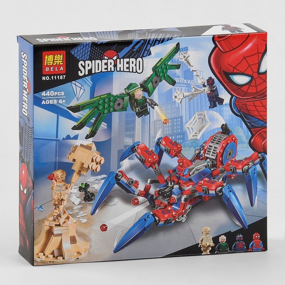 Конструктор Bela Spider Hero 11187 (24) "Небезпечна сутичка", 440 деталей