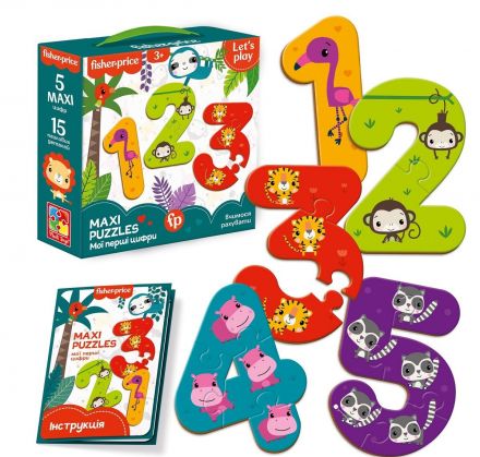 'Maxi puzzle ''Fisher Price. Мої перші цифри'' VT1711-07'