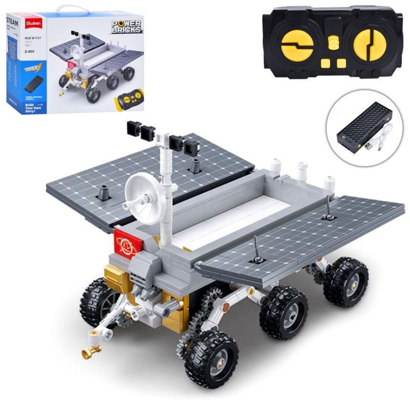 Конструктор M38-B1157 марсохід, 372 дет., 4WD, радіокер., акум., USB