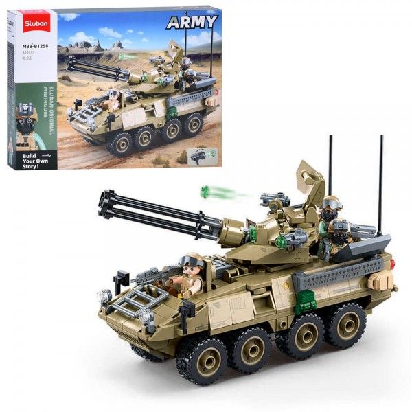 Конструктор SLUBAN M38-B1258 "Army": Бронетранспортер , 320 дет