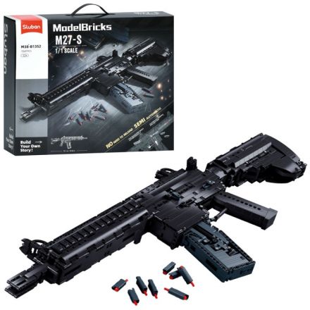Конструктор SLUBAN M38-B1352 зброя, автомат, 1:1, 1547 дет