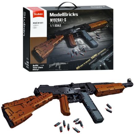 Конструктор SLUBAN M38-B1355 зброя, автомат, 73,7дет, 1:1, 1675дет