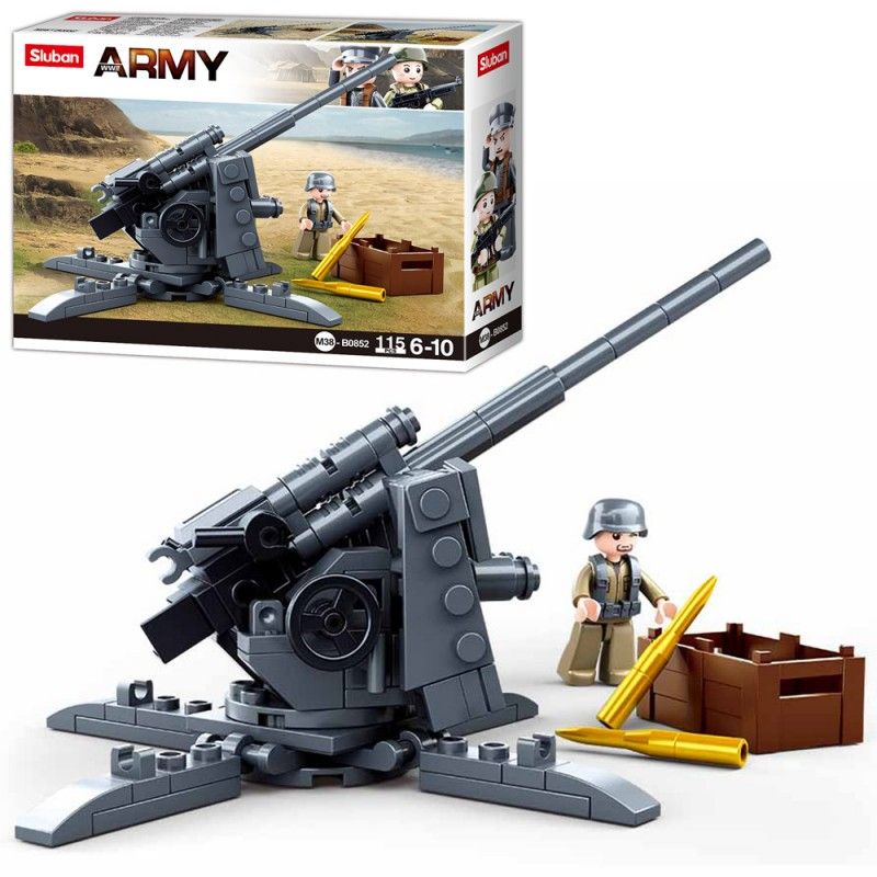 Конструктор SLUBAN M38-B0852 "Army": Пушка, 115 дет