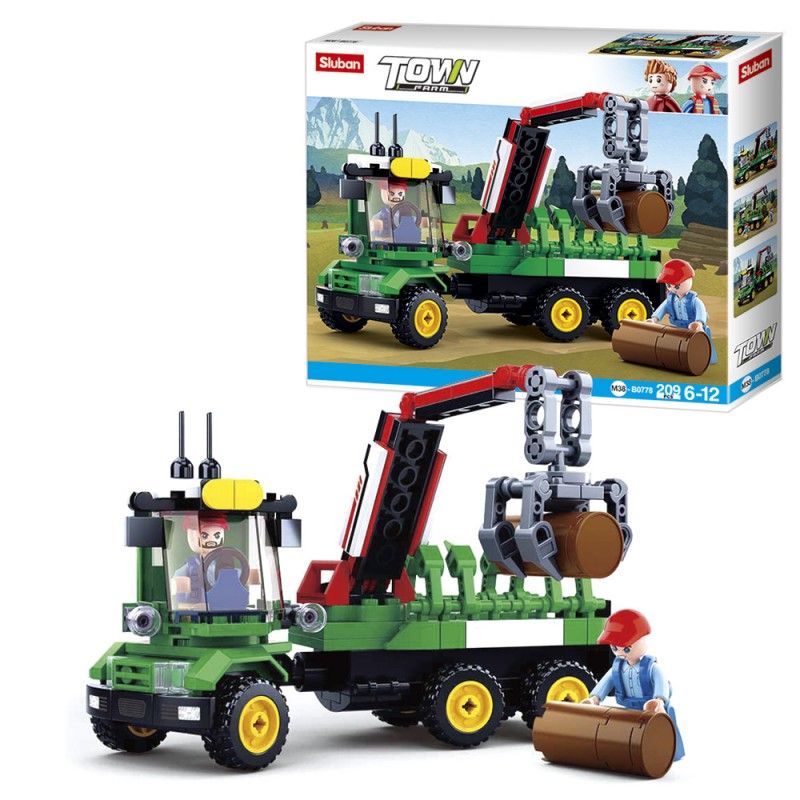 Конструктор SLUBAN M38-B0778 "Town": Підйомний кран, 209 дет