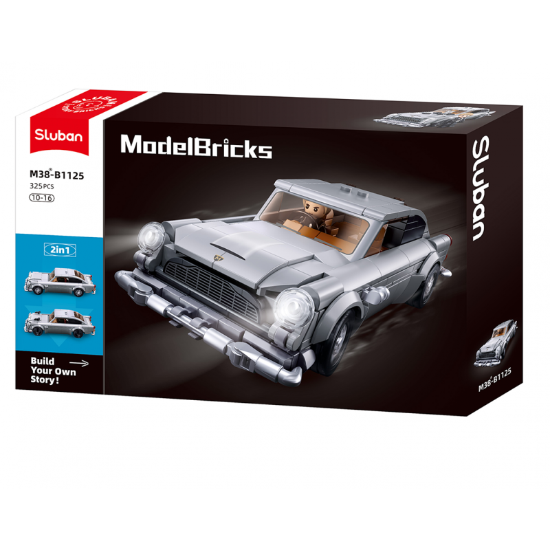 Конструктор SLUBAN M38-B1125 "Model Bricks": Спортивний автомобіль, 325 дет