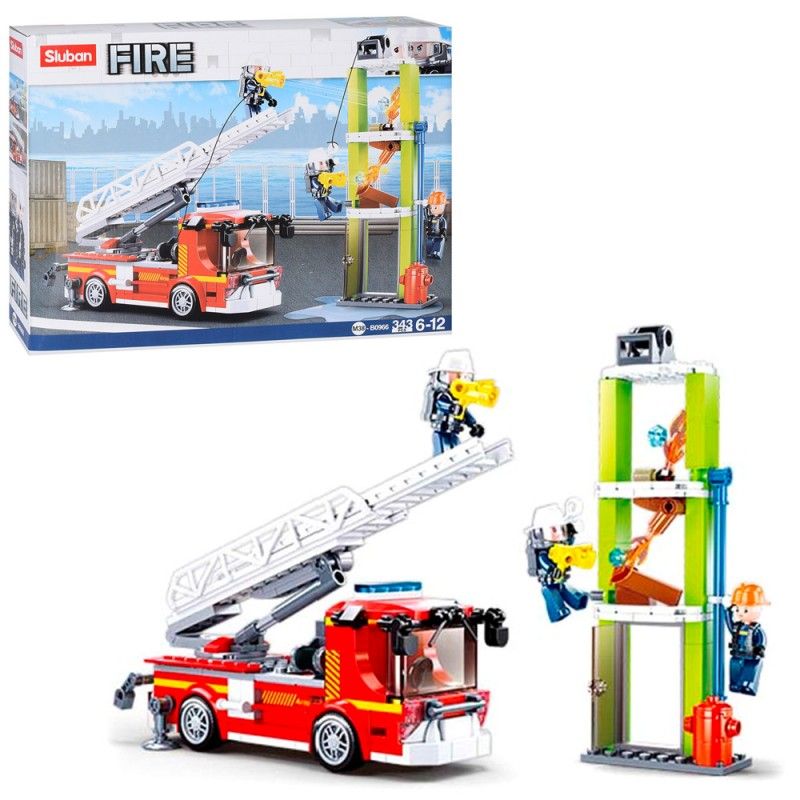Конструктор SLUBAN M38-B0966 "Fire": Пожежна машина, 343 дет