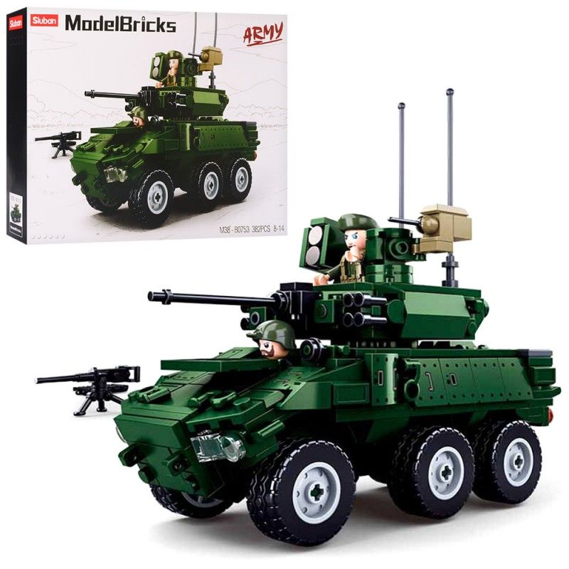 Конструктор SLUBAN M38-B0753 "Model Bricks": Бойовий транспорт піхоти, 382 дет