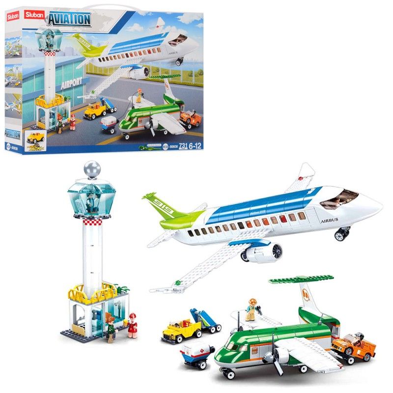 Конструктор SLUBAN M38-B0930 "Aviation": Аеропорт, 731 дет