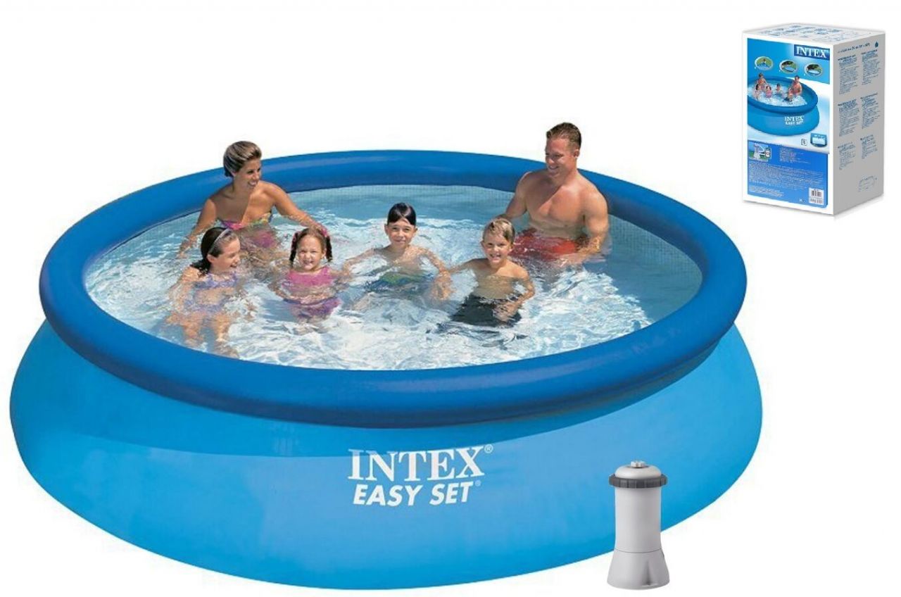 Intex Басейн наливний. 28132 NP (1) фільтр-насос, розміром 366х76см, об'єм: 5621л