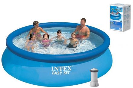 Intex Басейн наливний. 28132 NP (1) фільтр-насос, розміром 366х76см, об'єм: 5621л